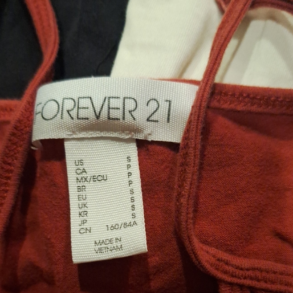 Forever 21 Women's Tank Set - Black, White, Red - Picture 2 of 2